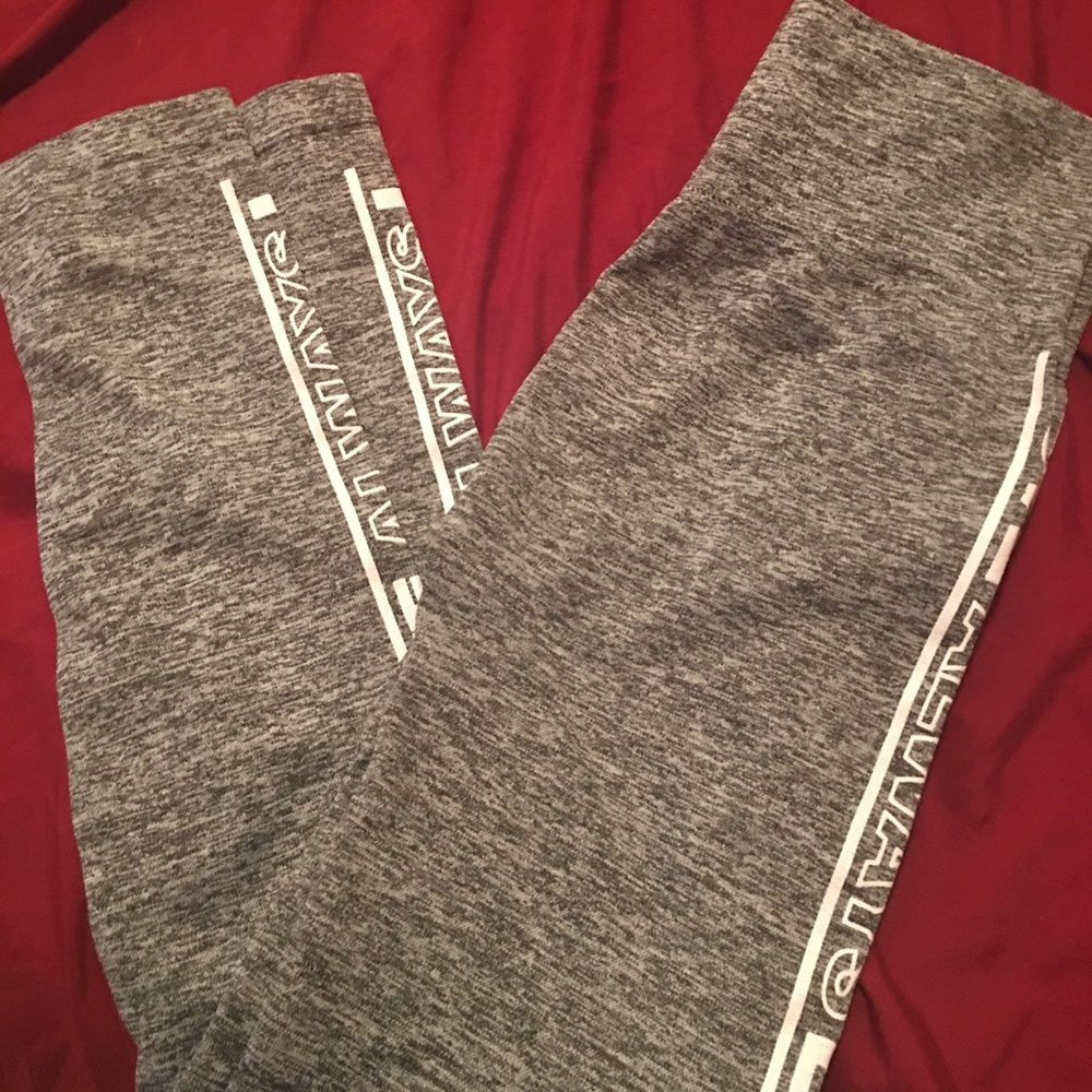 Grey high waisted leggings